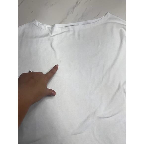 Allsaints Rita X Small White Top Oversized Lagenlook Layering Womens - Picture 2 of 8